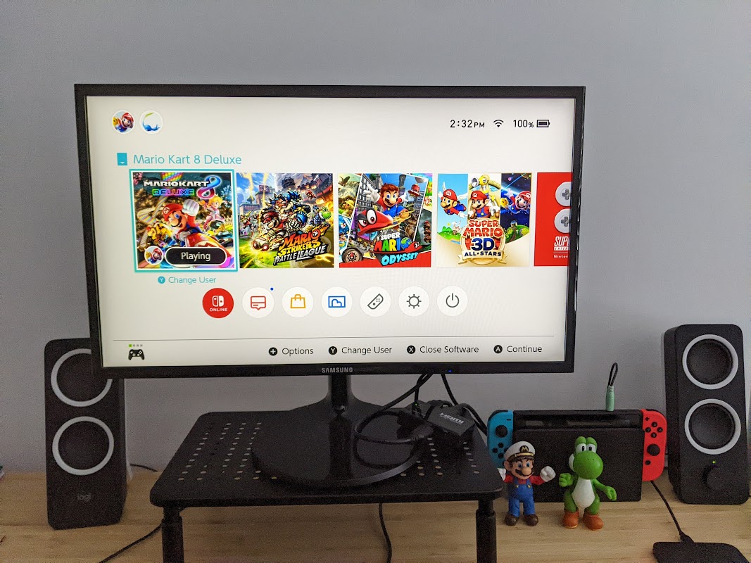 Nintendo Switch on a computer monitor is incredible!