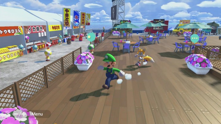 Food trucks in Mario and Sonic Tokyo 2020
