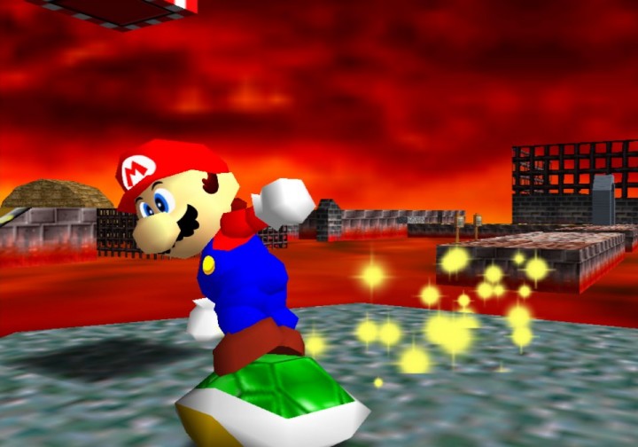 Super Mario 64 - Riding Koopa shell